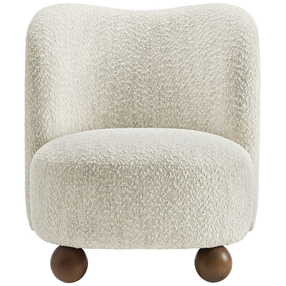 Generous seat and rounded contours offer a sink-in feel with supportive spring comfort. || EEI-6989-PRL-WAL || front_studio