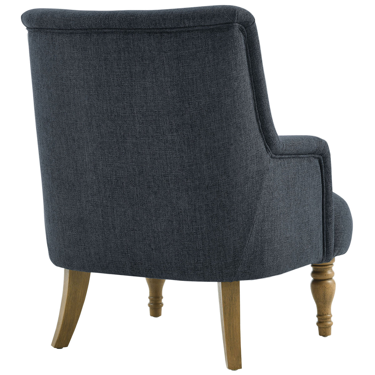 Smooth, well-padded backrest showcases refined tailoring and clean lines || EEI-7057-SLB || back_angle_studio
