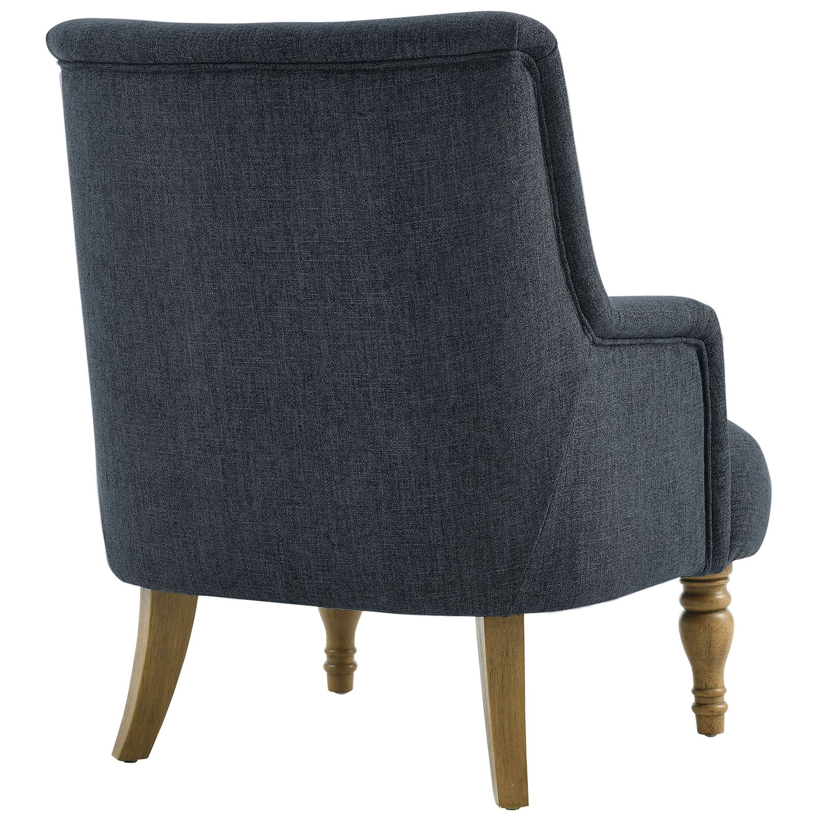 Smooth, well-padded backrest showcases refined tailoring and clean lines || EEI-7057-SLB || back_angle_studio