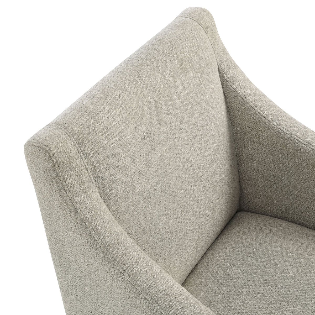 Slub weave linen upholstery and neat piping details emphasize the refined craftsmanship of the Alton armchair || EEI-7058-LIN-NAT || detail_studio