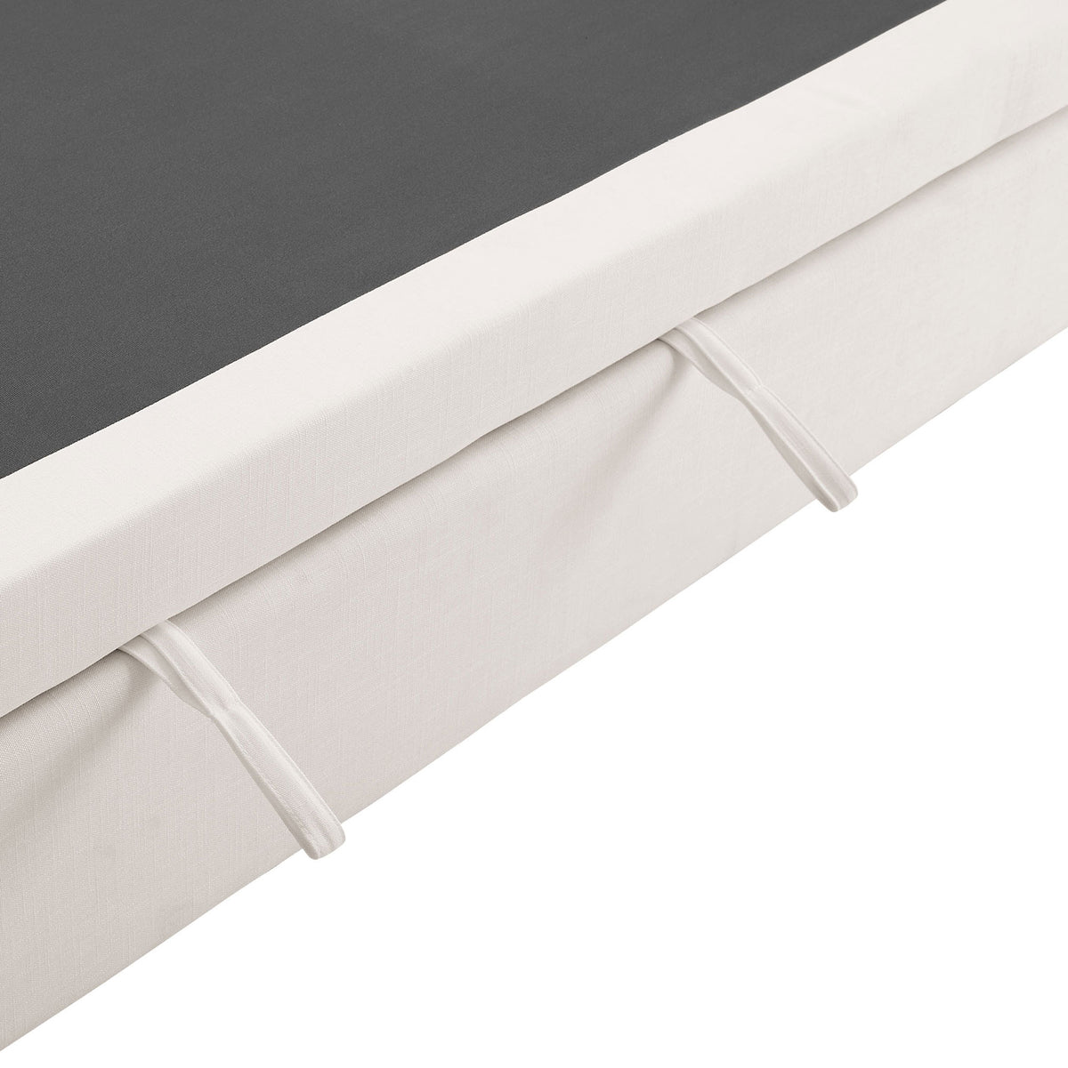 Hidden support platform and fabric loops highlight the secure design of the pull-out sleeper || EEI-7080-PUW || detail_studio