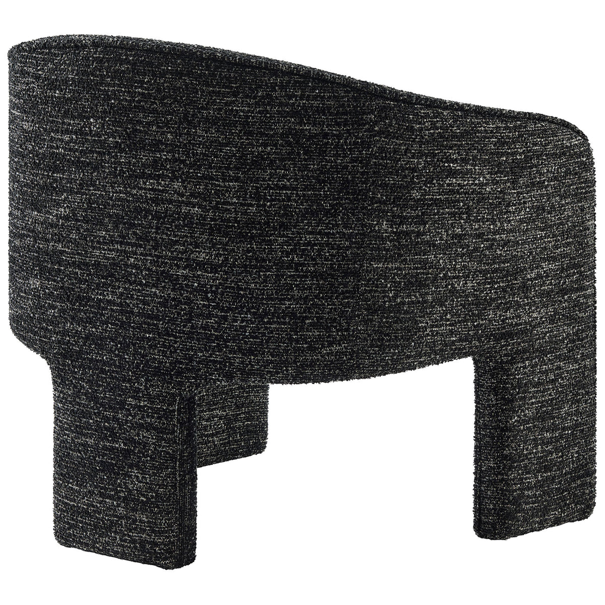 Continuous curved backrest flows into arms for a cocooning feel || EEI-7101-CHA || back_studio