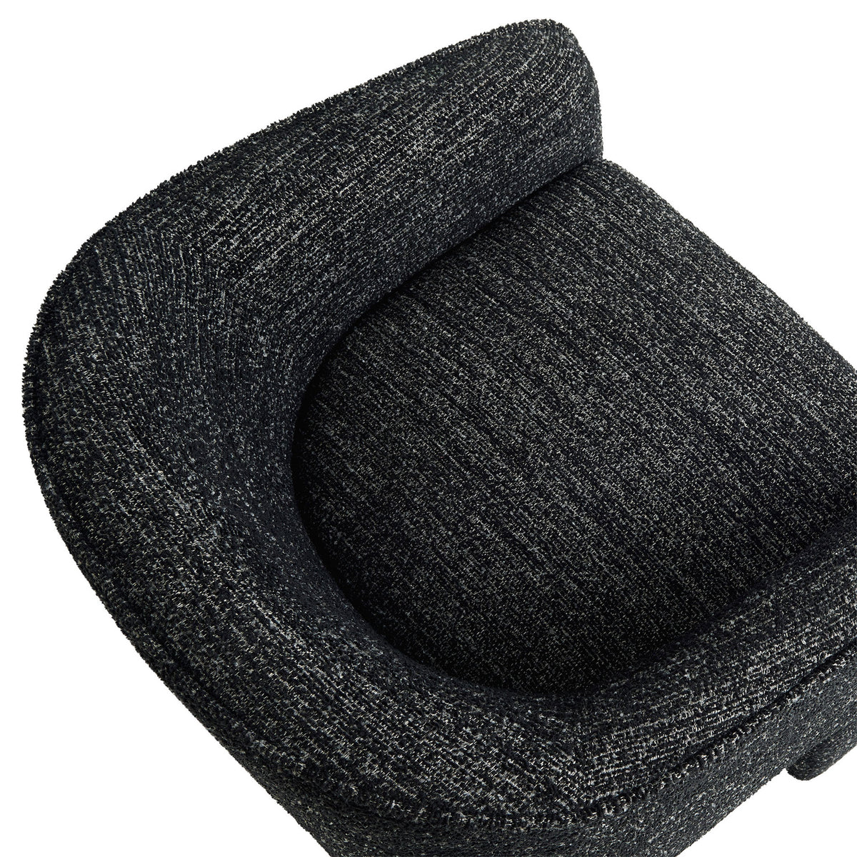 Textured boucle and generous cushioning invite cozy, comfortable lounging || EEI-7101-CHA || detail_studio