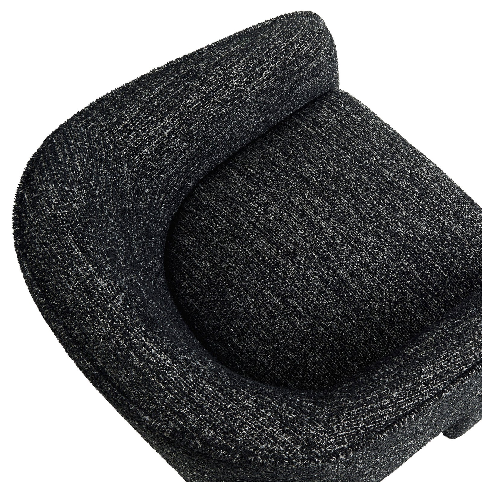 Textured boucle and generous cushioning invite cozy, comfortable lounging || EEI-7101-CHA || detail_studio