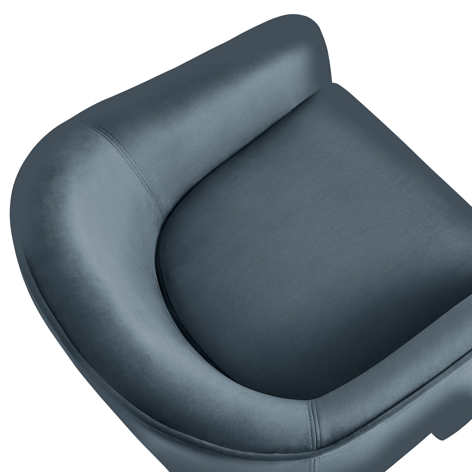 Soft, stain-resistant performance velvet and dense foam cushioning for comfortable, supportive seating || EEI-7102-CAB || detail_studio