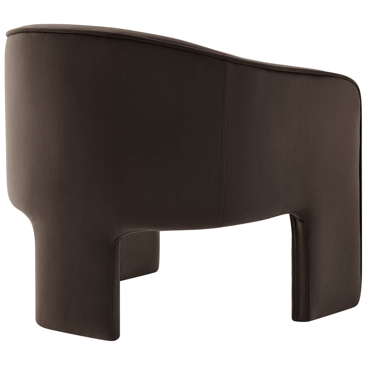 Smooth tailored back and sculptural silhouette underscore its modern, minimalist appeal || EEI-7102-CHB || back_angle_studio