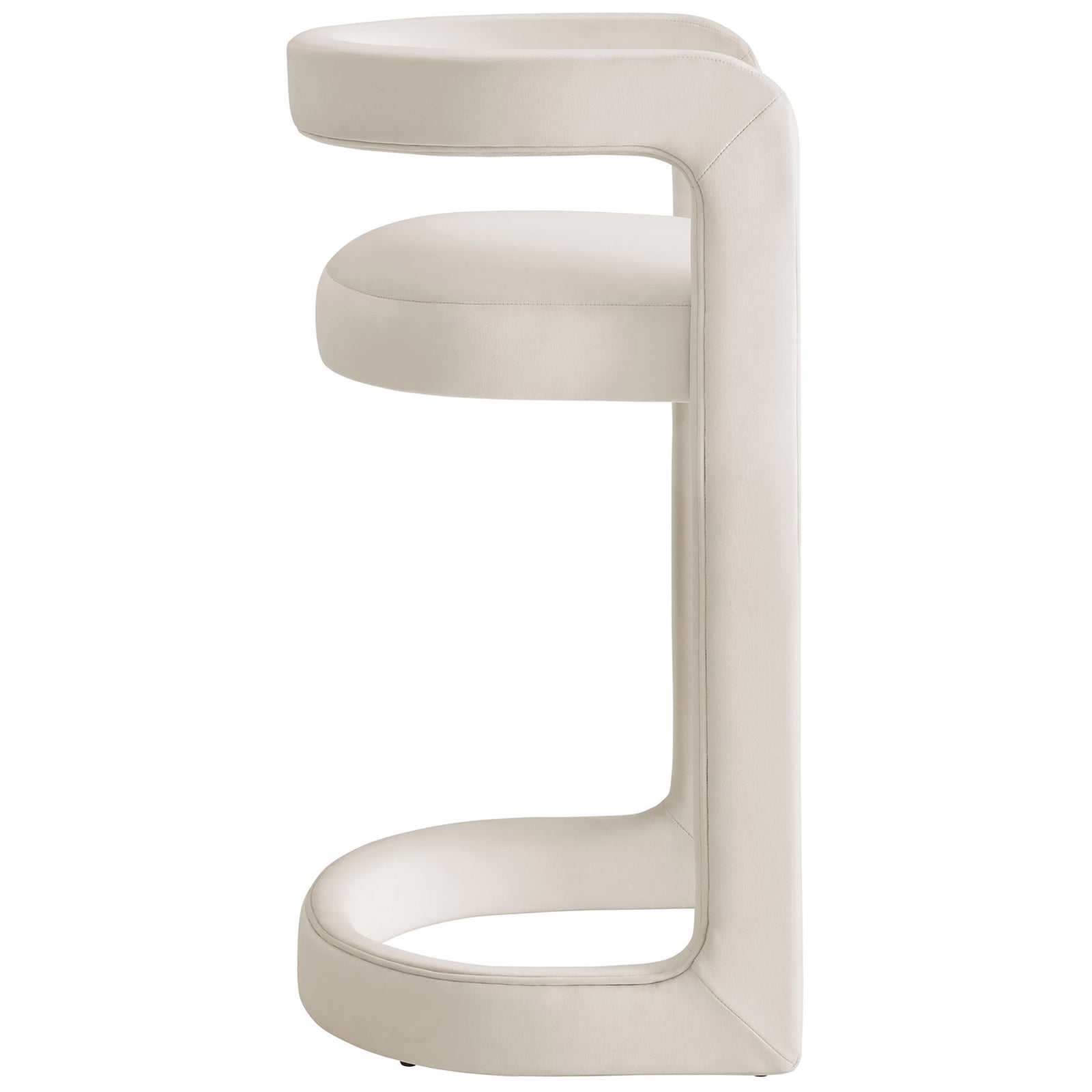 Continuous arms and supportive open back on a sleek bar-height frame || EEI-7108-ALA || side_studio