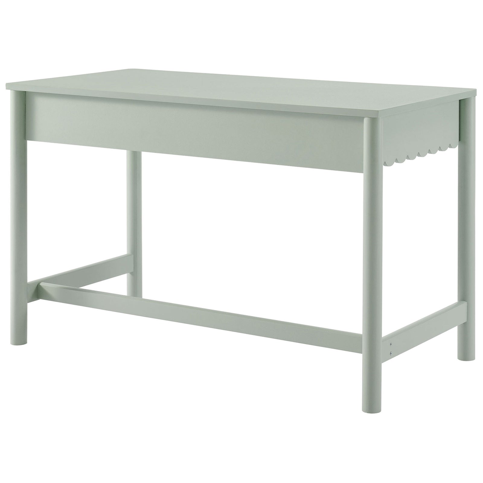 Clean back panel and sturdy frame highlight a refined silhouette that blends effortlessly into compact spaces. || EEI-7155-SGE || back_angle_studio