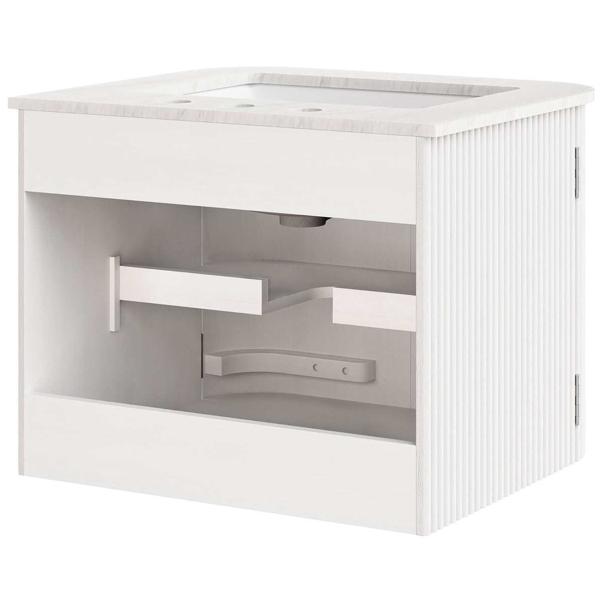 Open back design simplifies plumbing access and installation || EEI-7162-IVO || back_studio