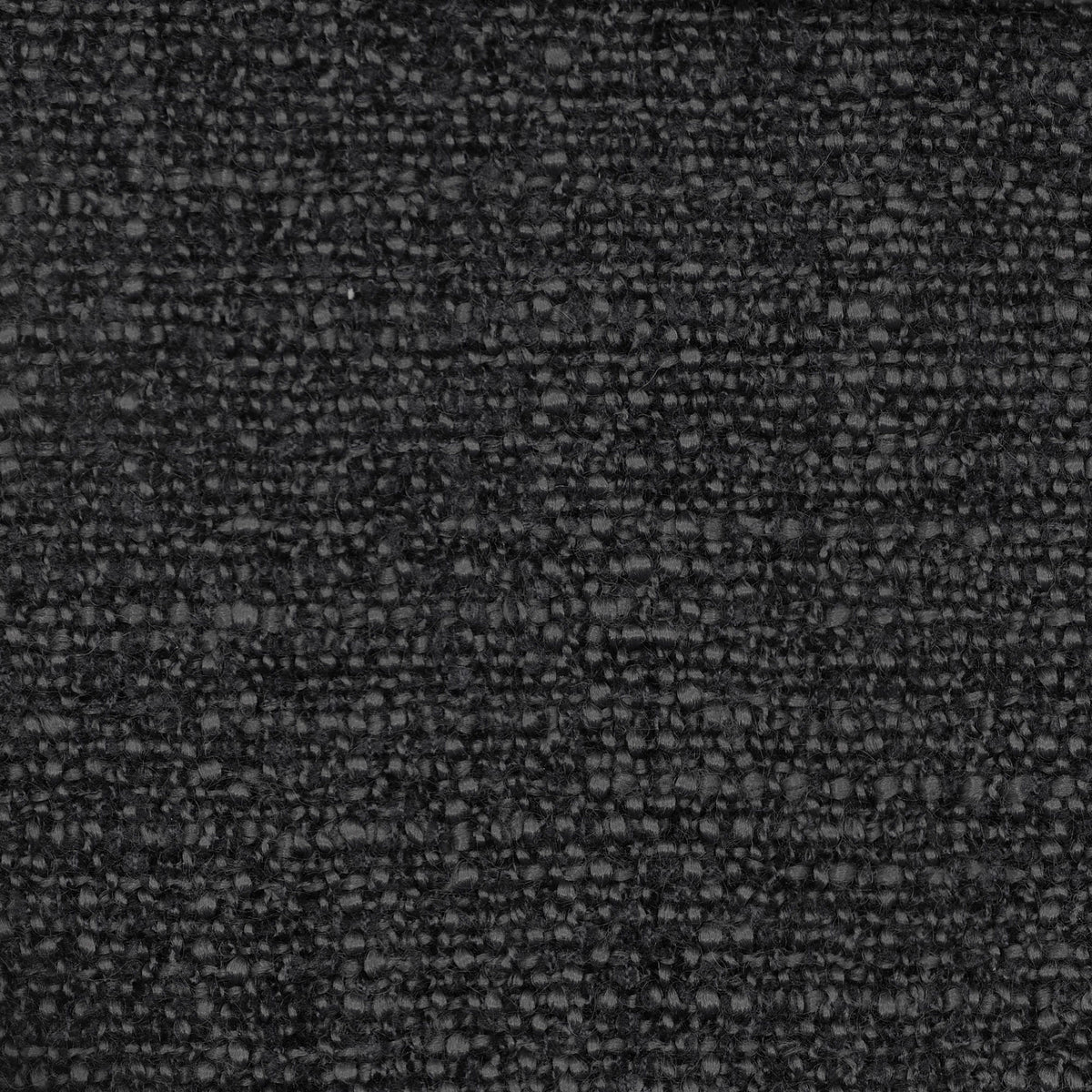 Textured slub weave fabric in deep ebony used on the Emory upholstered dining chair || EEI-7185-EBO || swatch_studio