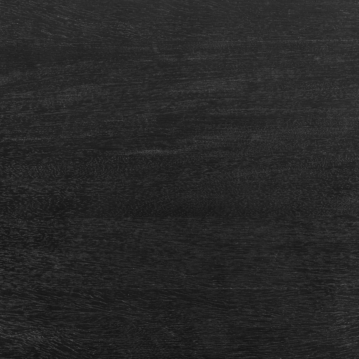 Black mango wood tabletop with rich grain and a subtle wire-brushed texture || EEI-7197-BLK || swatch_studio