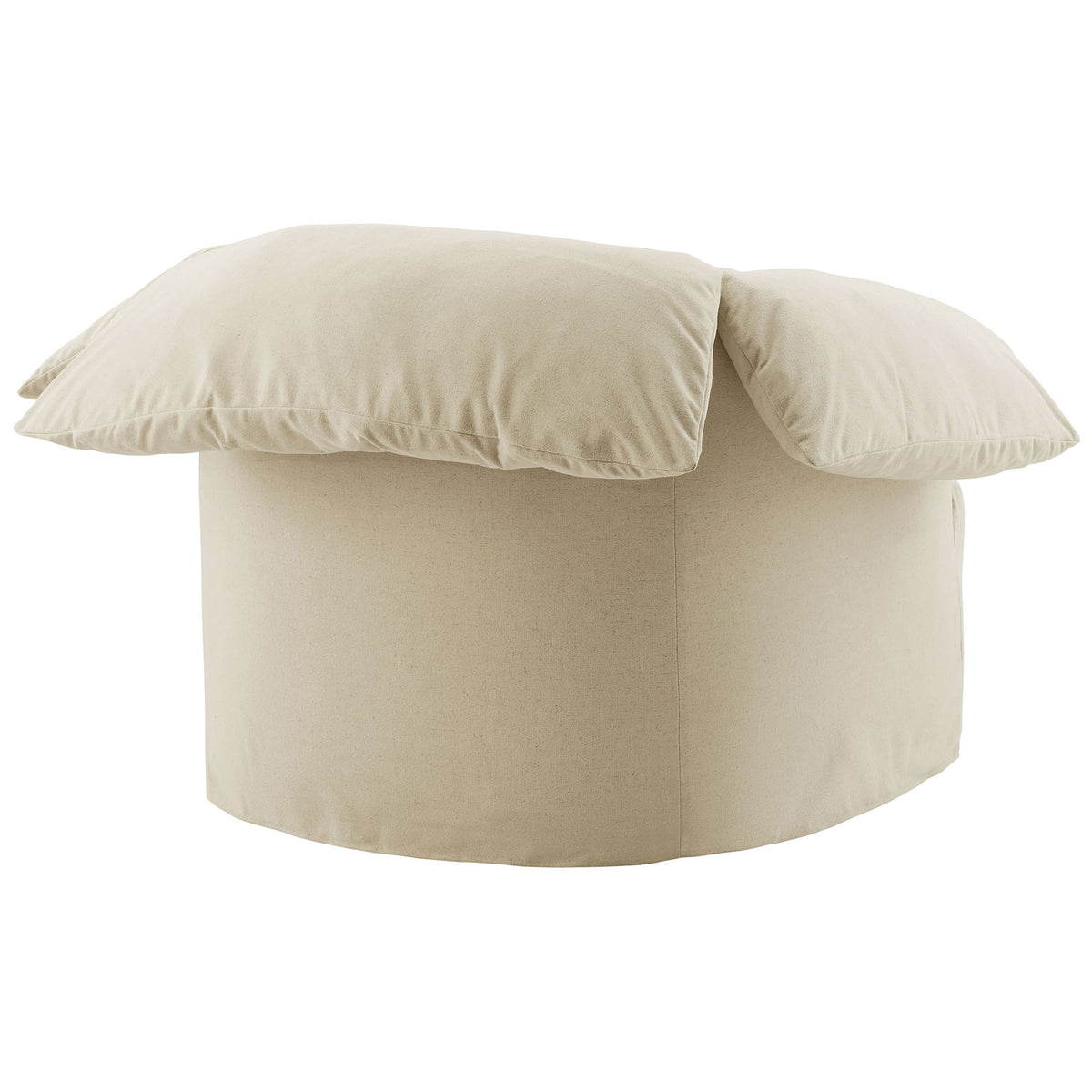 Rounded back with a smooth slipcover and softly padded silhouette for a refined, cozy presence || EEI-7259-LIN || back_studio
