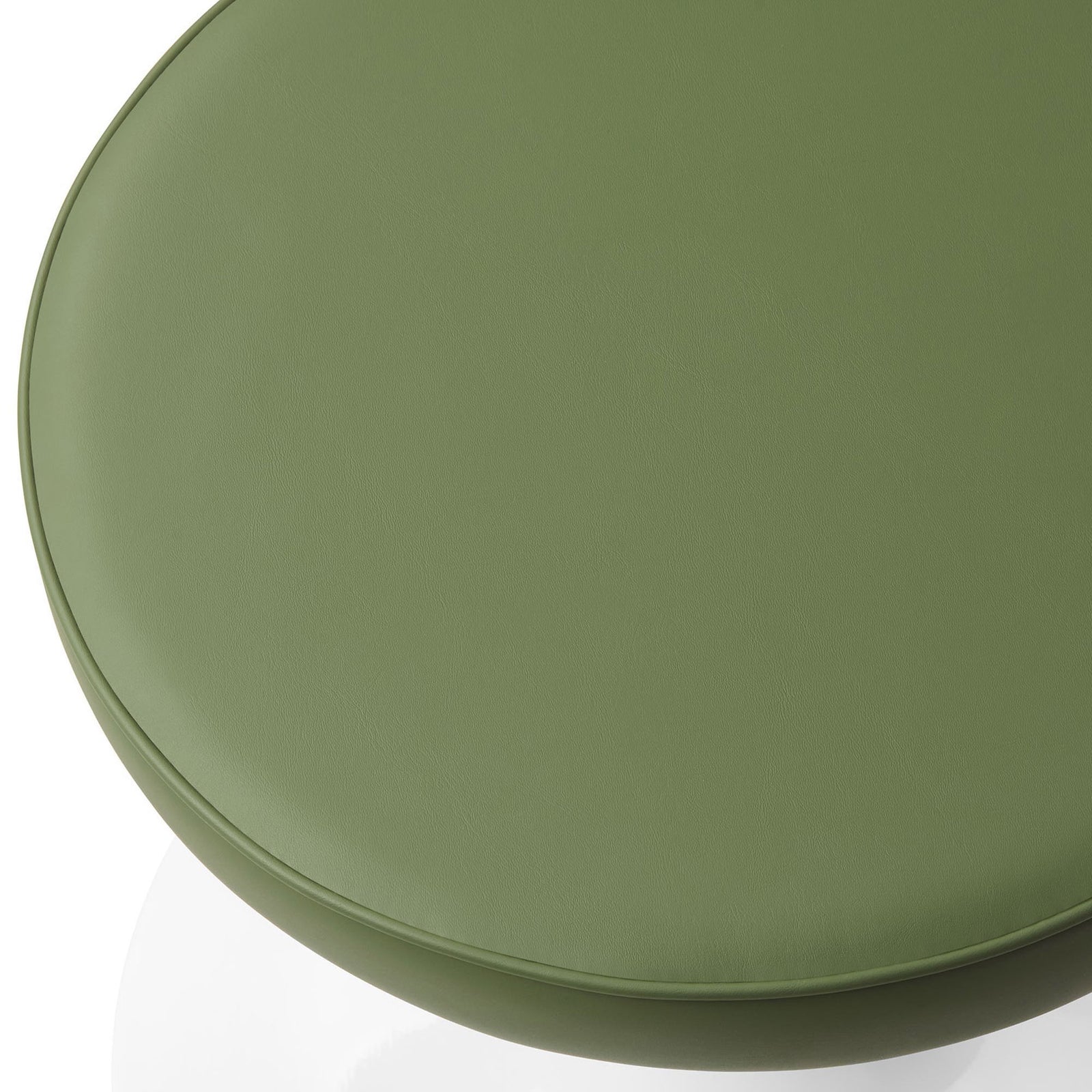 Lipton Vegan Leather Round Stool Leaf