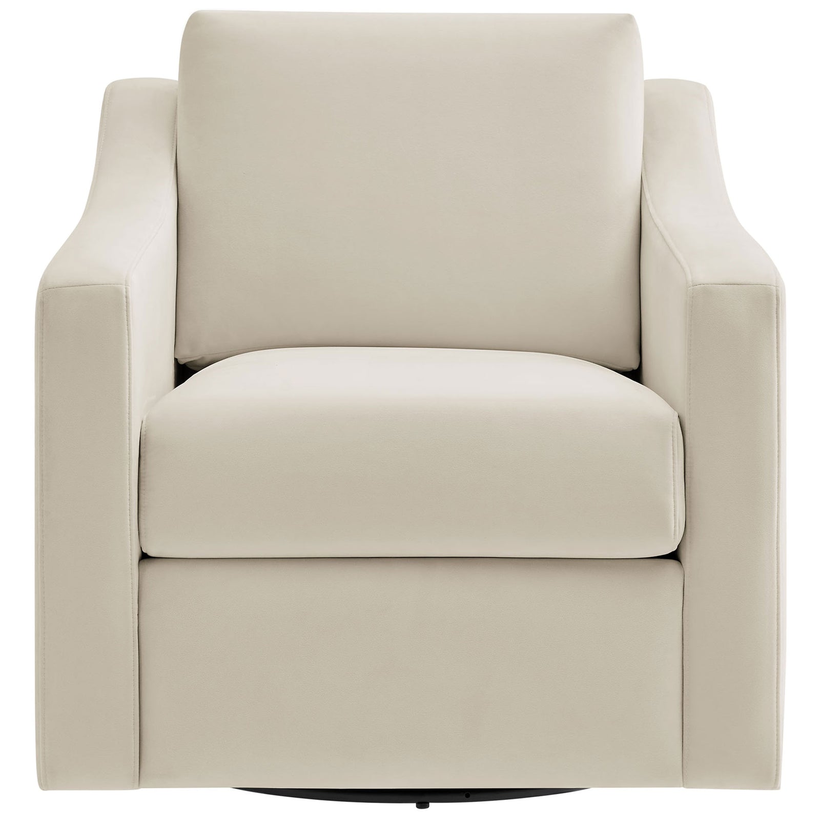 Supportive seat and back cushions offer lounge-worthy comfort in stain-resistant performance velvet. || EEI-7282-ALA || front_studio