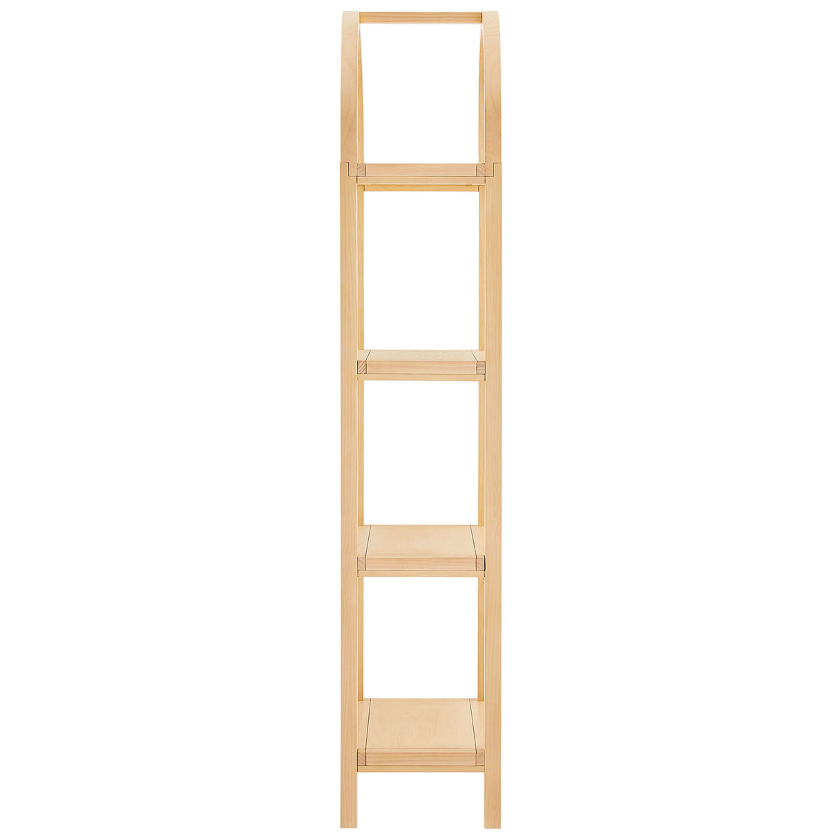 Side profile highlights the slender silhouette and sturdy pine wood construction || EEI-7316-NAT || side_studio