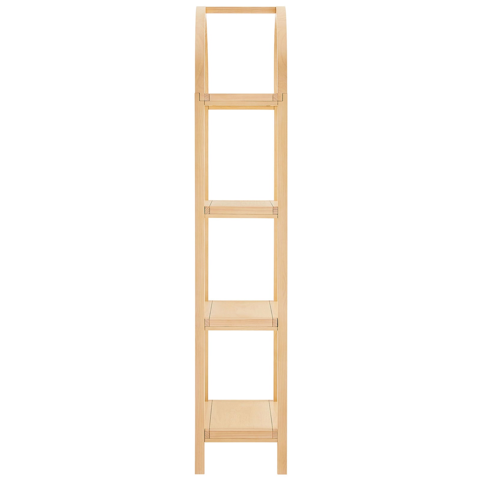 Side profile highlights the slender silhouette and sturdy pine wood construction || EEI-7316-NAT || side_studio