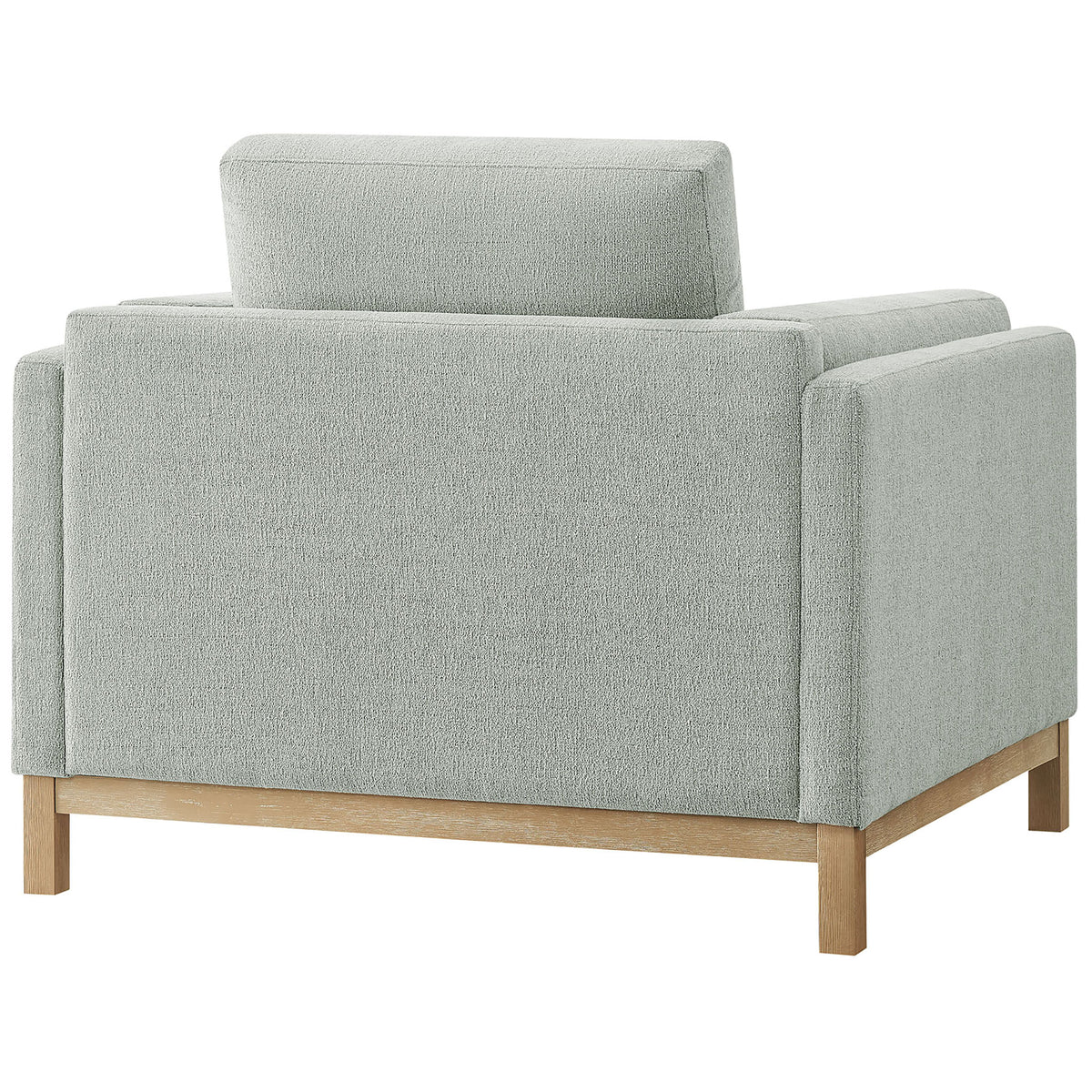 Clean-lined backrest and wraparound arms over a kiln-dried wood frame || EEI-7329-MST || back_angle_studio