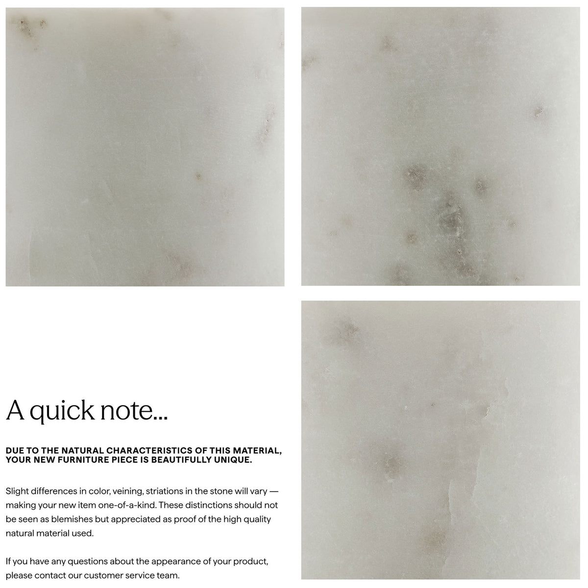 Natural marble variations make each tabletop unique, showcasing distinctive veining and tonal character. || EEI-7353-NAT || callout_studio