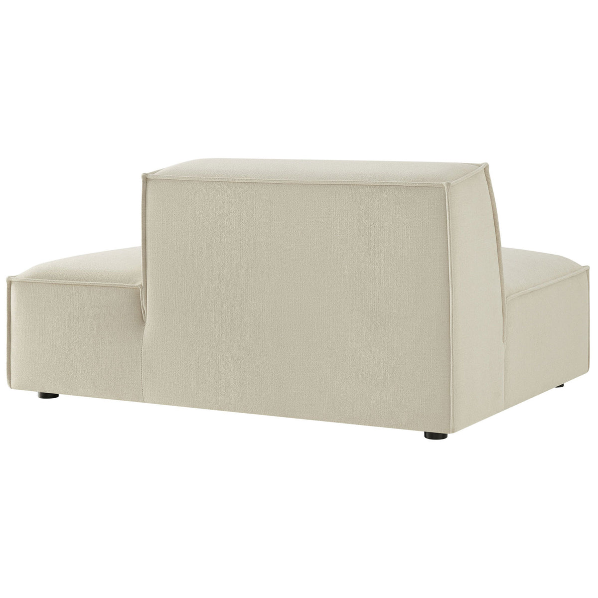 Modern backrest design with crisp French piping and gentle contours || EEI-7388-ECR || back_angle_studio