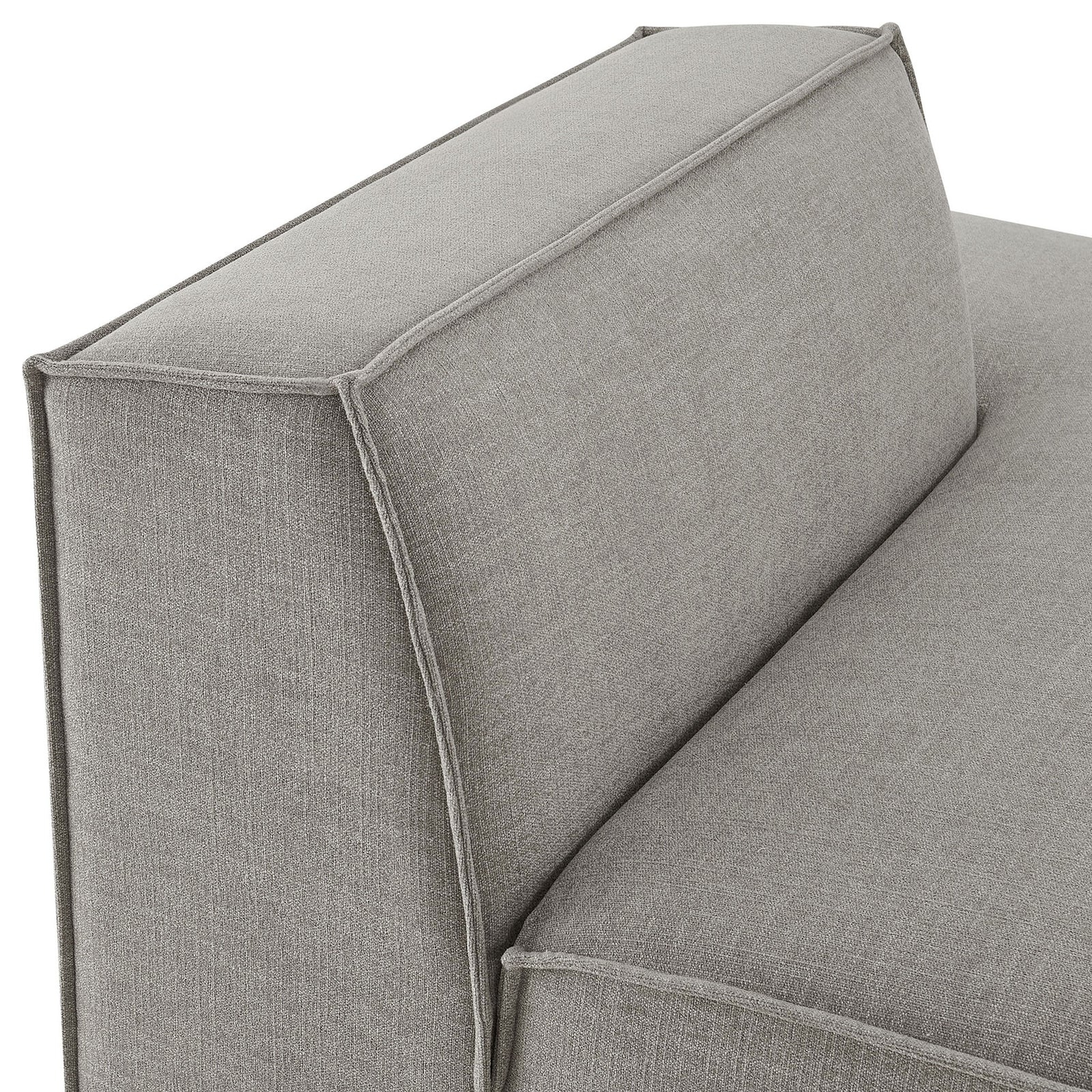 Refined French piping and smooth, durable performance fabric promise lasting style || EEI-7388-PEW || detail_studio