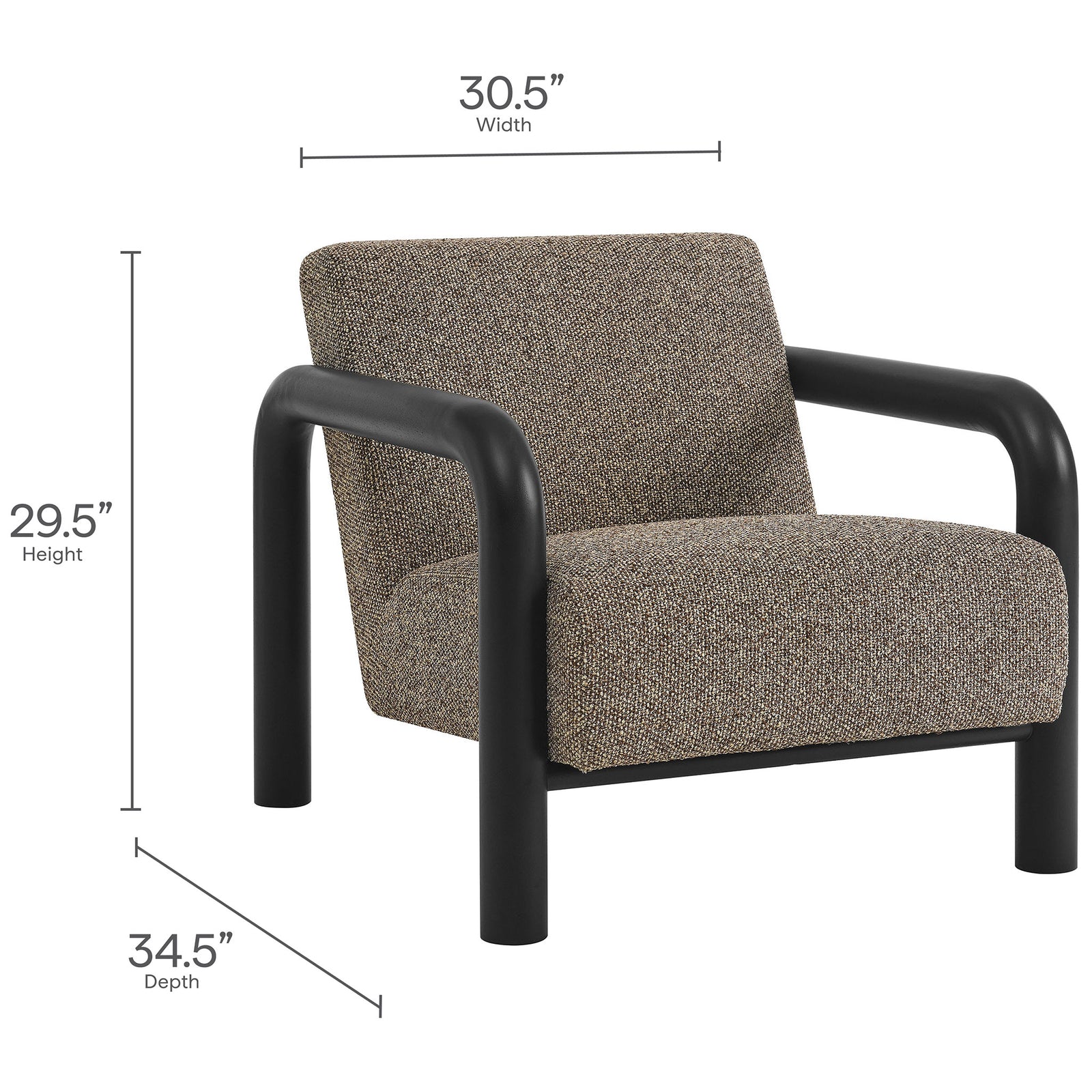 Generous proportions with a wide seat and low profile for relaxed, lounge-worthy comfort || EEI-7391-ETH-BLK || dimension_studio
