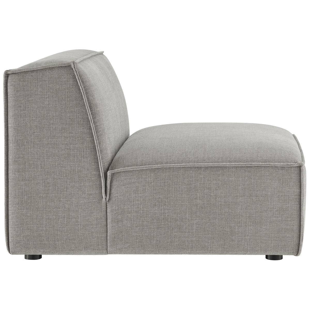 Sleek silhouette showcases the generous seat depth and supportive back for everyday relaxation || EEI-7395-PEW || side_studio