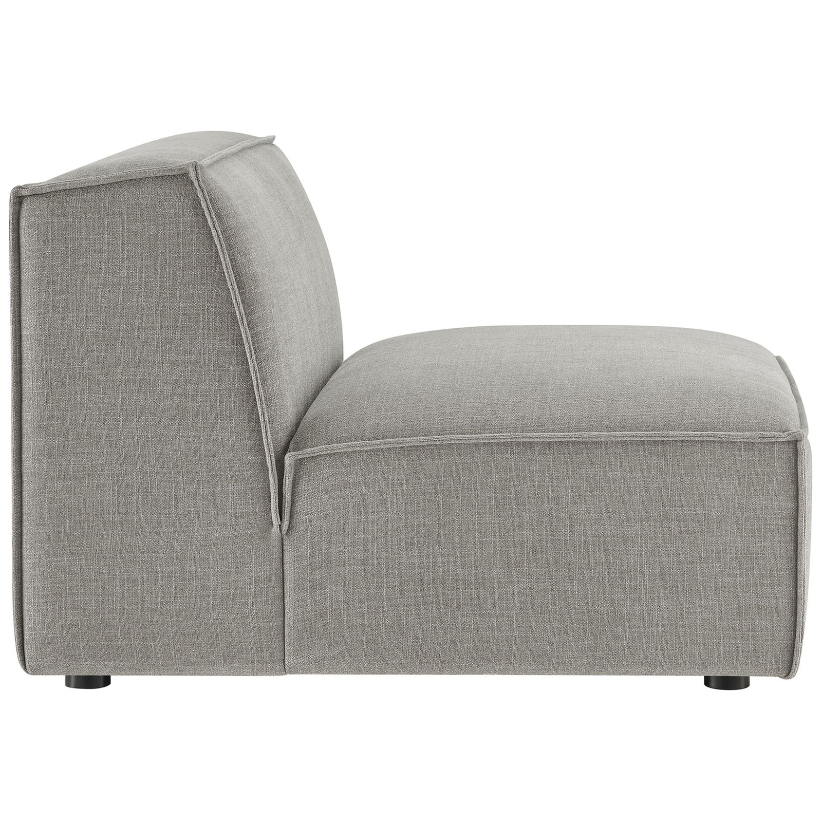 Sleek silhouette showcases the generous seat depth and supportive back for everyday relaxation || EEI-7395-PEW || side_studio