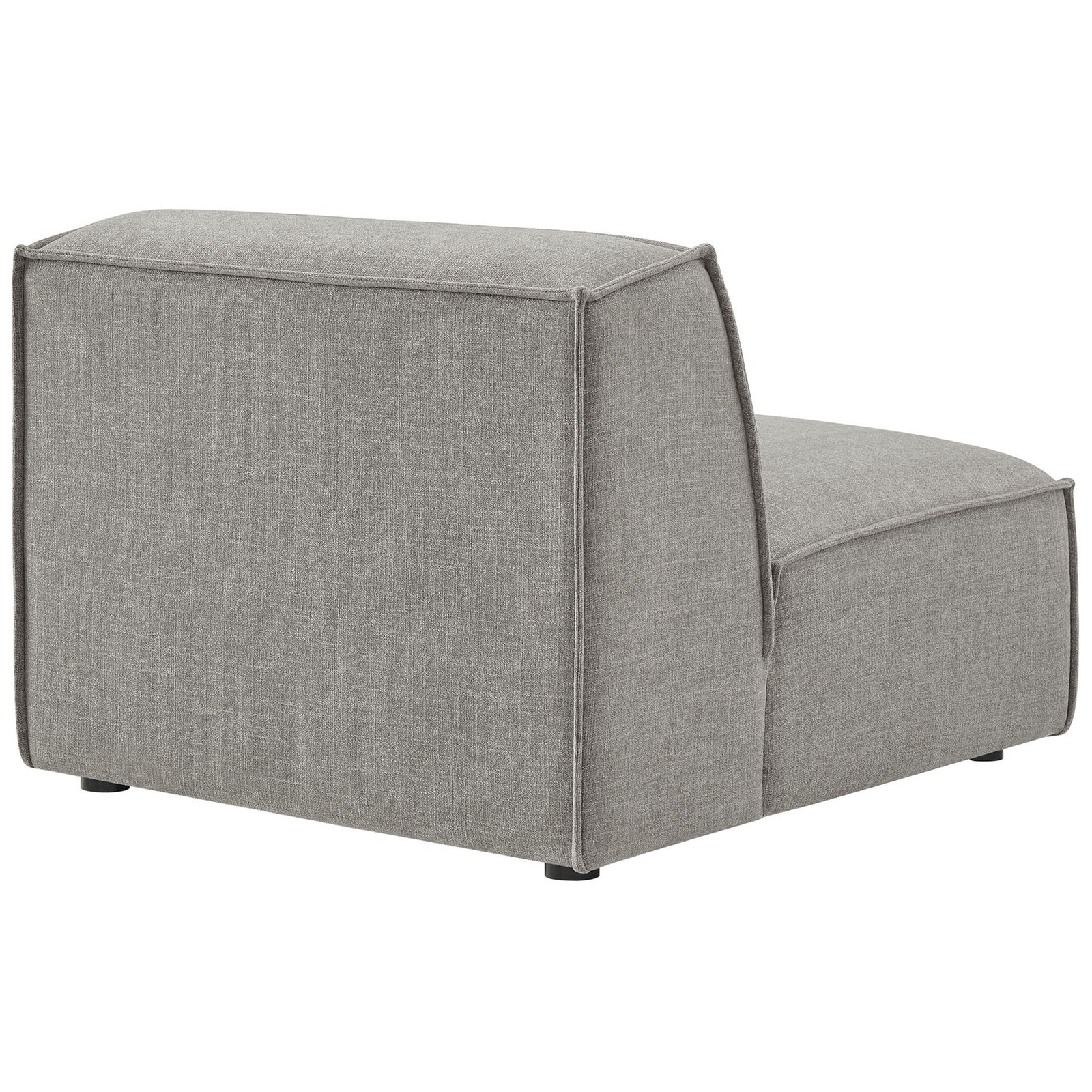 Clean back profile with refined French piping and neatly tailored seams || EEI-7395-PEW || back_angle_studio