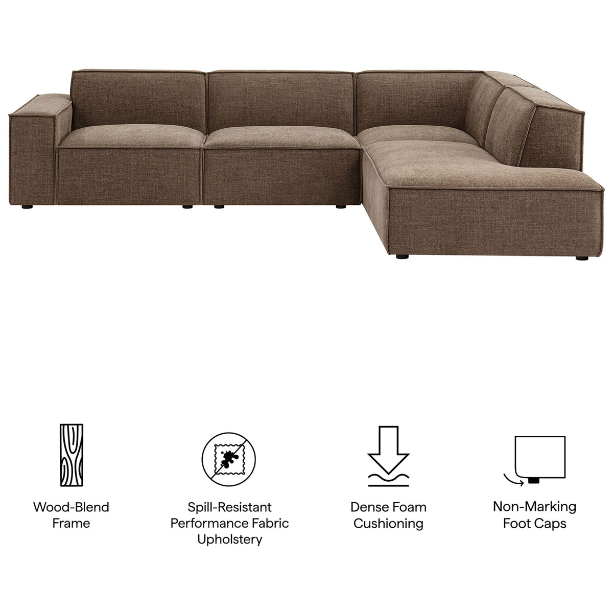 Performance fabric, dense foam, and a sturdy frame combine for lasting everyday comfort || EEI-7429-MOC || callout_studio