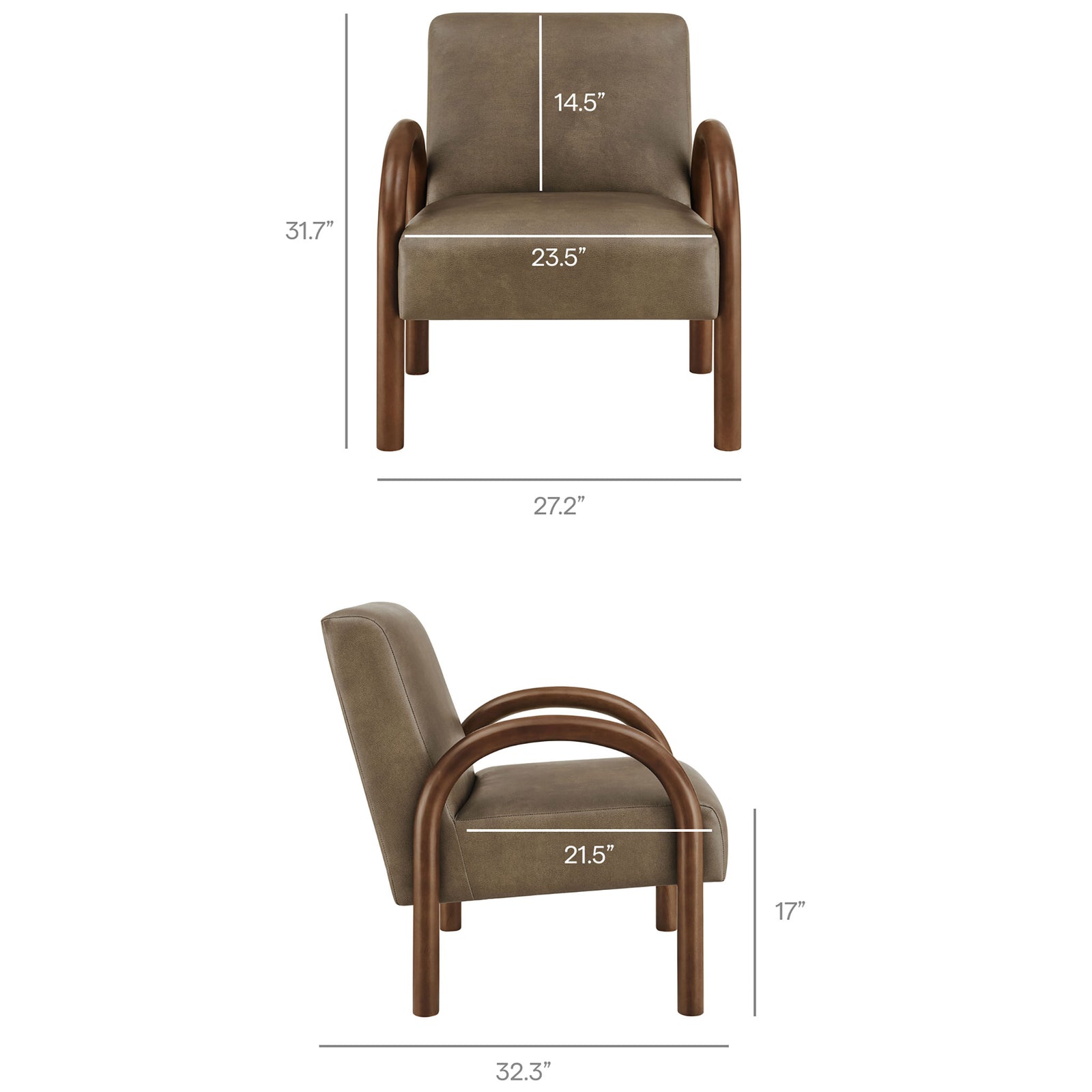 Precise measurements detail overall size and seat dimensions for accurate room planning || EEI-7530-MUS || dimension_studio