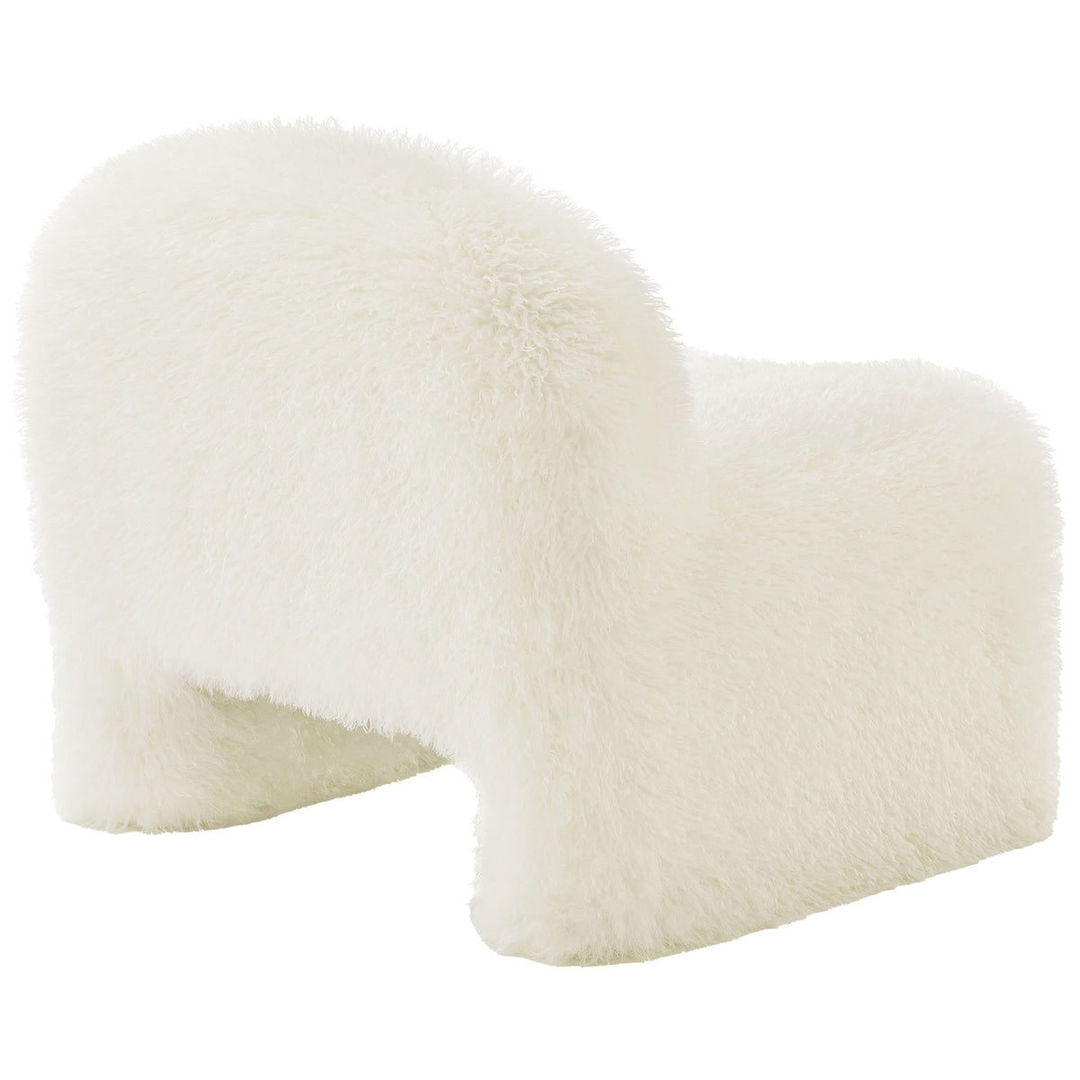 Curved backrest flows into plush sides for a seamless, cloudlike look. || EEI-7534-WHI || back_angle_studio