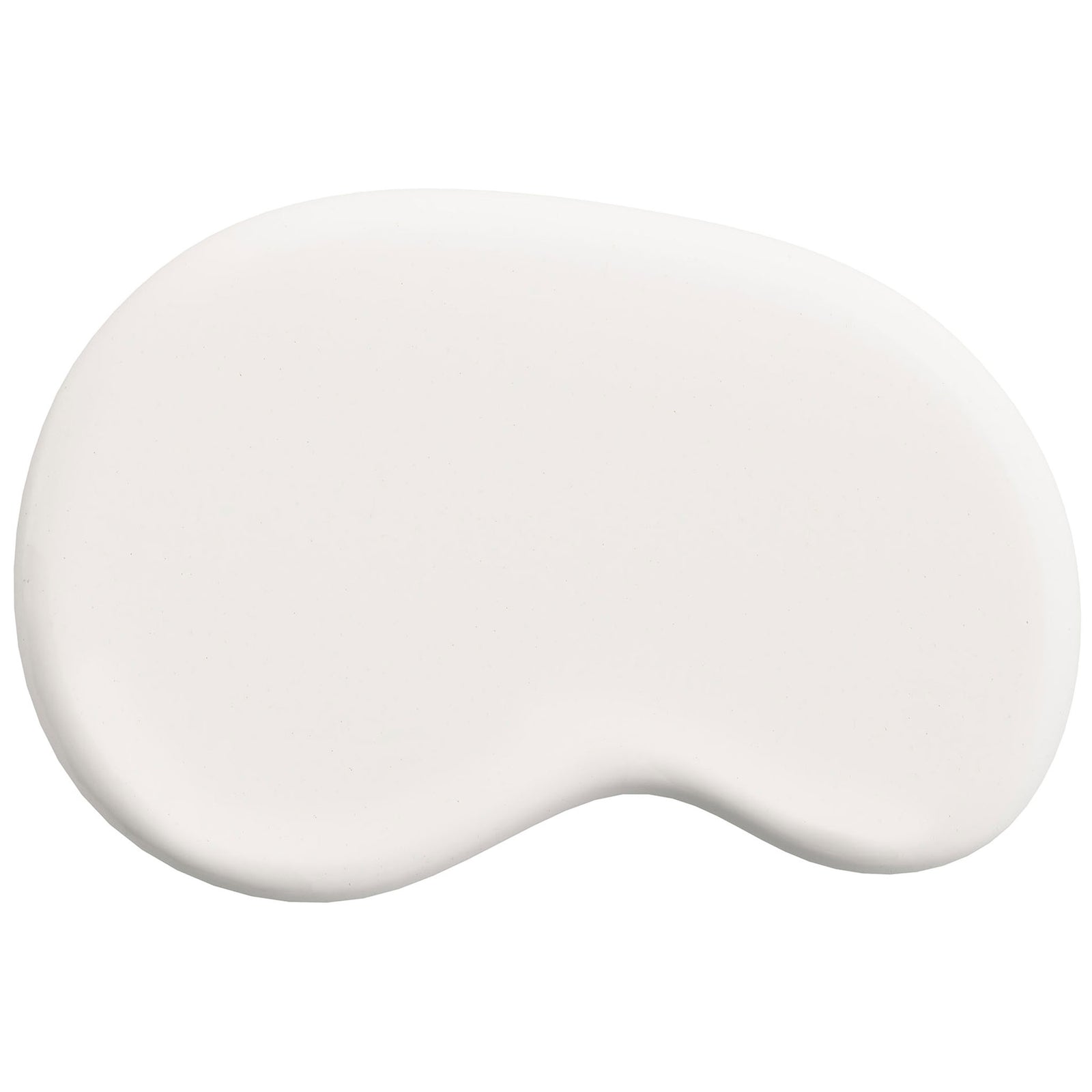 Softly rounded white tabletop with generous surface area for drinks, books, or decorative accents || EEI-7535-WHI || top_studio