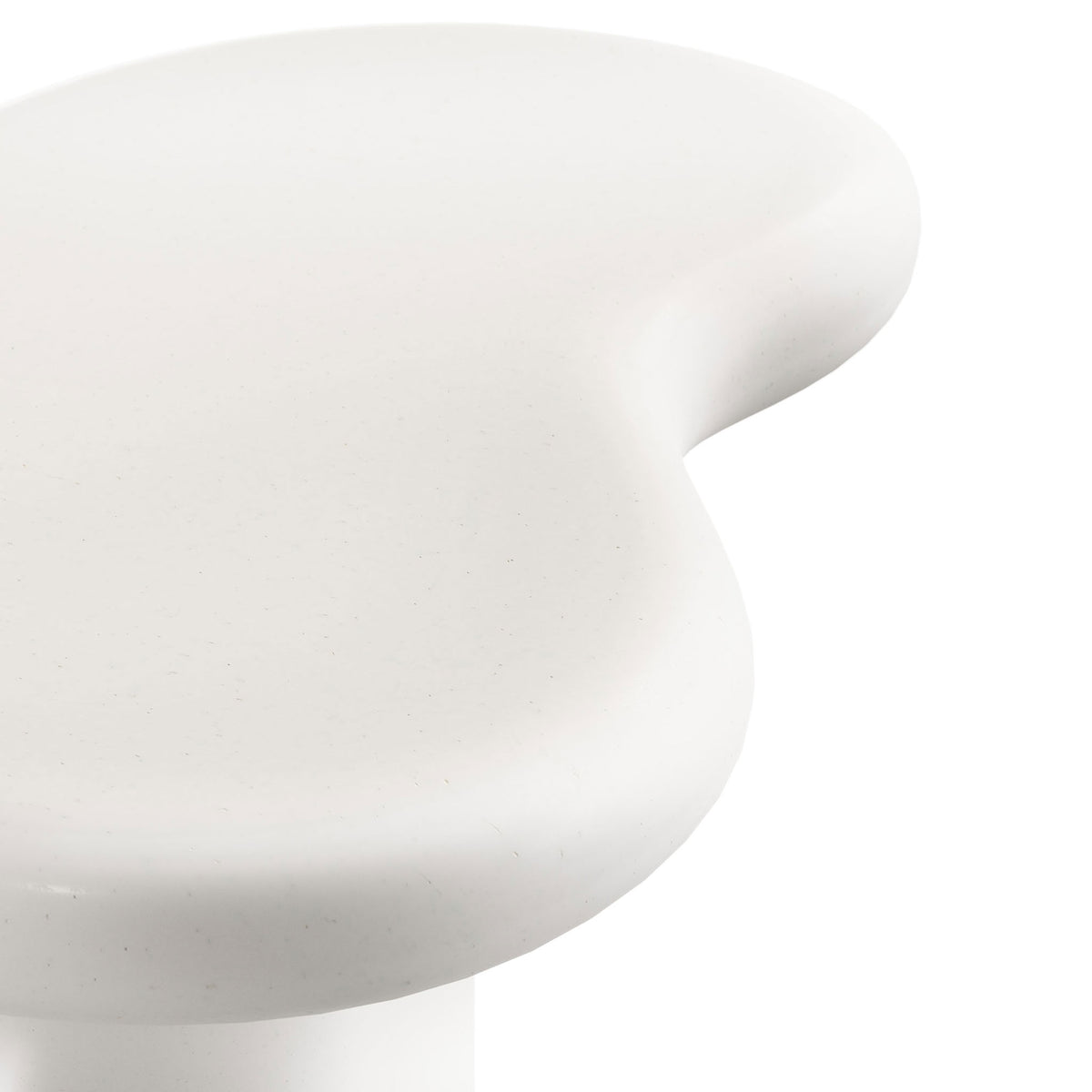 Smooth matte white concrete finish with subtle speckling for a refined, modern look || EEI-7535-WHI || swatch_studio
