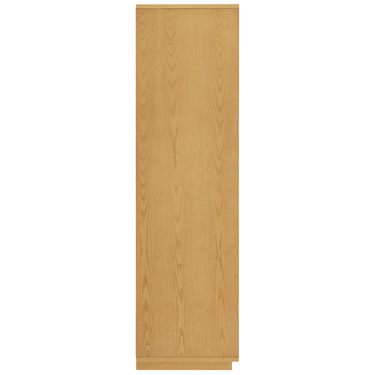 Slim light oak cabinet side shows wood grain and space-saving vertical profile || EEI-7560-LOA || side_studio