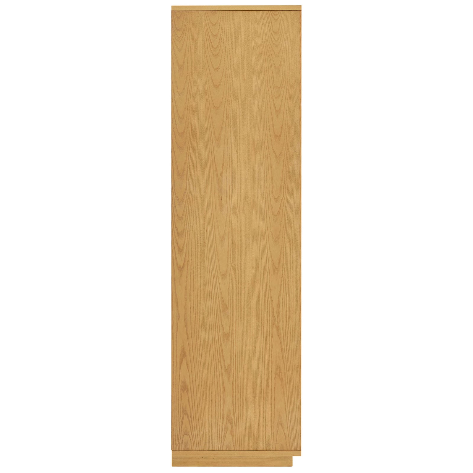 Slim light oak cabinet side shows wood grain and space-saving vertical profile || EEI-7560-LOA || side_studio