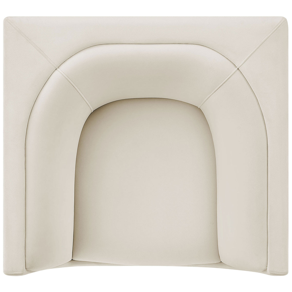Generous barrel seat and continuous curved backrest create an inviting lounge-ready nook || EEI-7566-ALA || top_studio