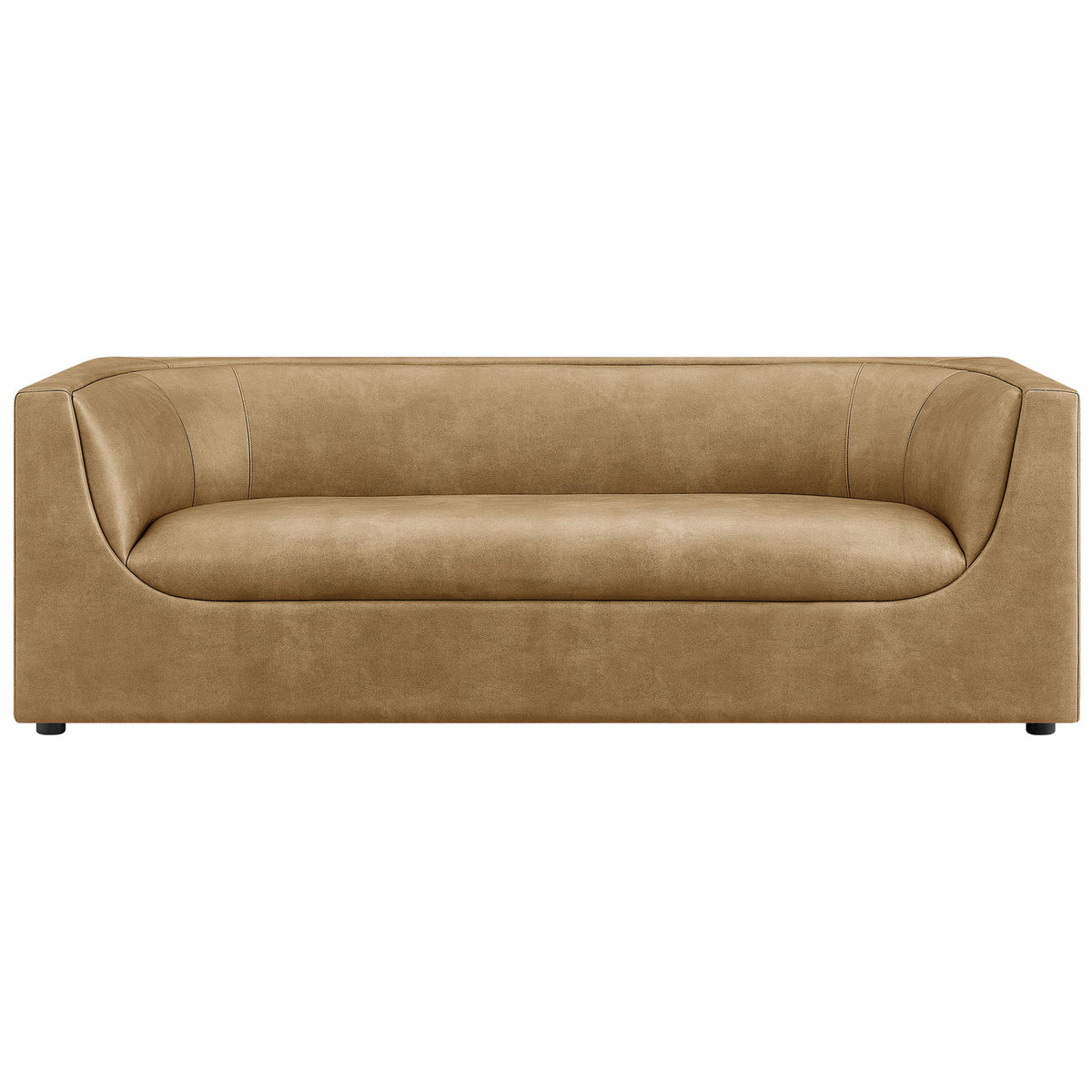 Wide three-seat sofa offers generous lounge-style seating with deep, sculpted cushioning || EEI-7567-TST || front_studio