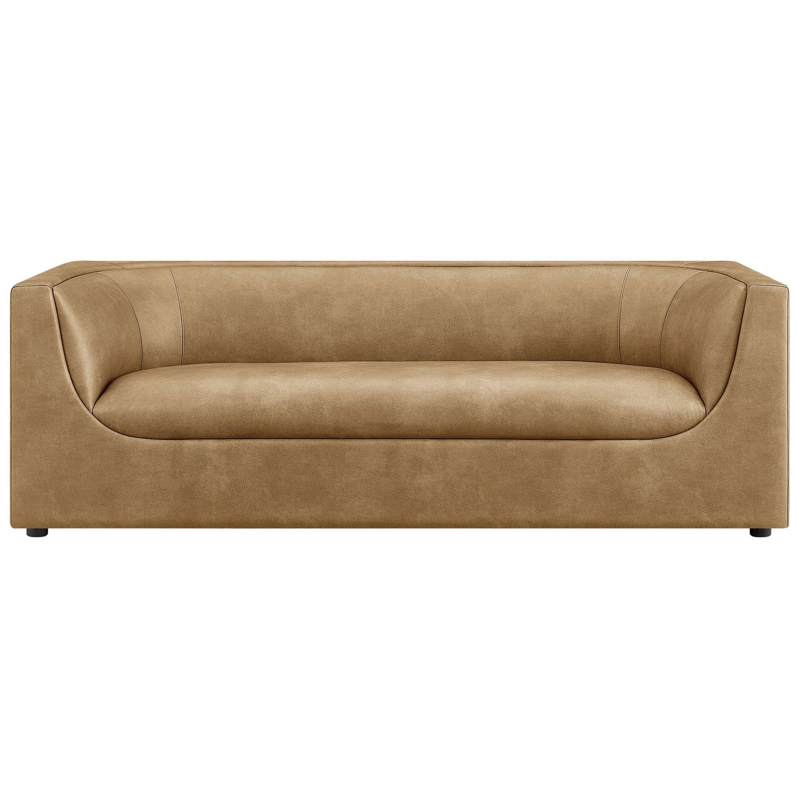 Wide three-seat sofa offers generous lounge-style seating with deep, sculpted cushioning || EEI-7567-TST || front_studio