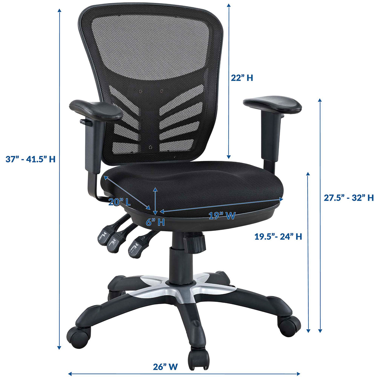 Arlo Mesh Office Chair Black