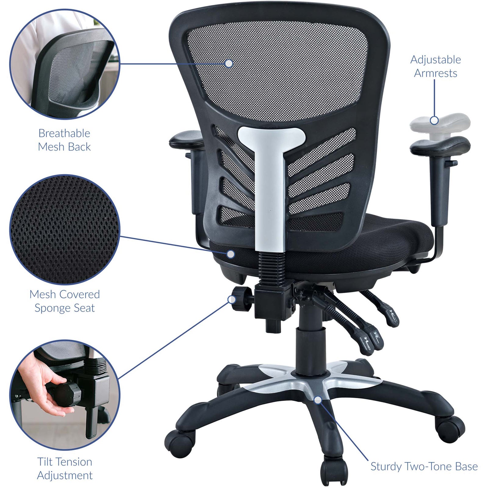 Arlo Mesh Office Chair Black