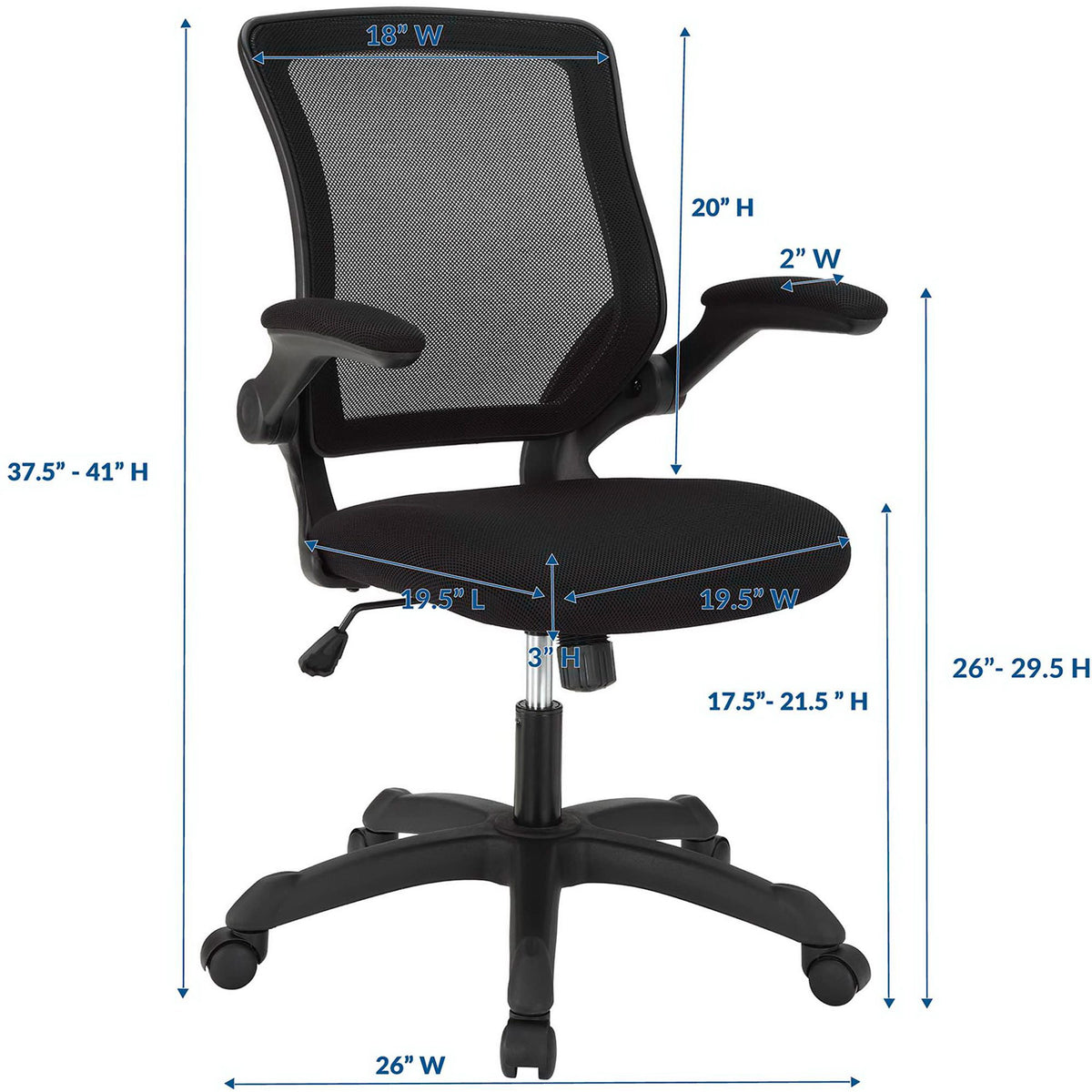 Verden Mesh Office Chair Black