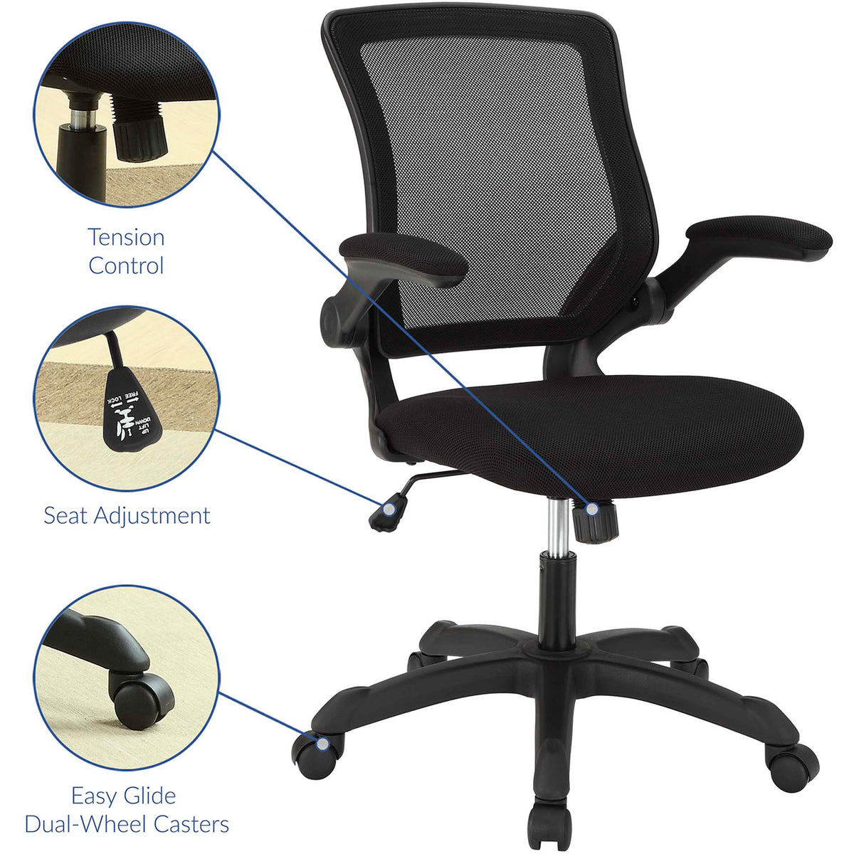 Verden Mesh Office Chair Black