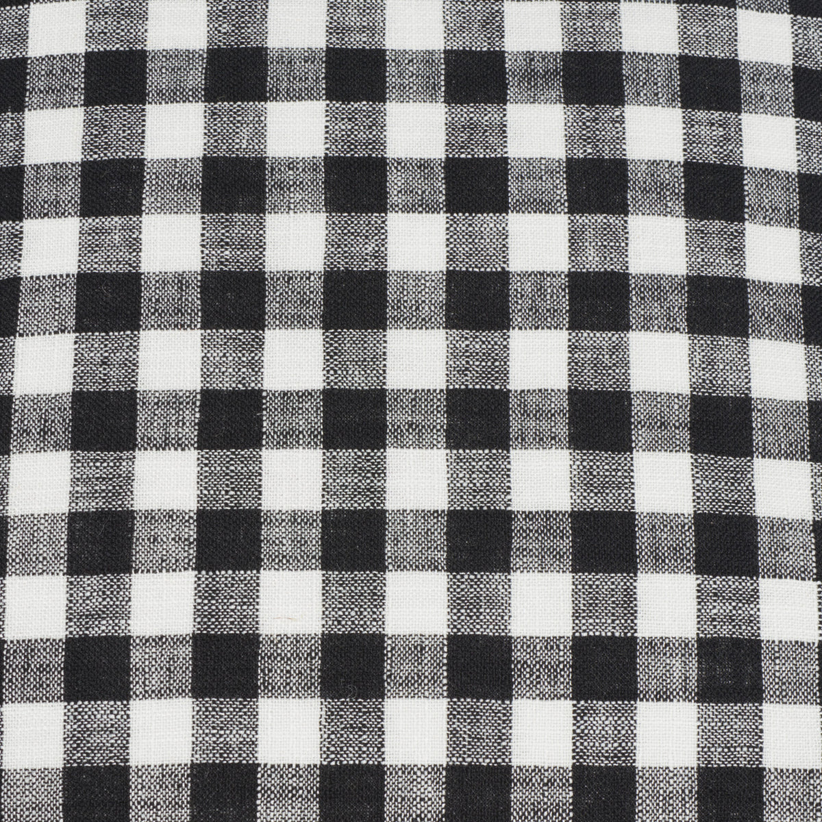 Woven black-and-white gingham brings crisp contrast and texture to this floor pillow || FLP1019A || swatch_studio