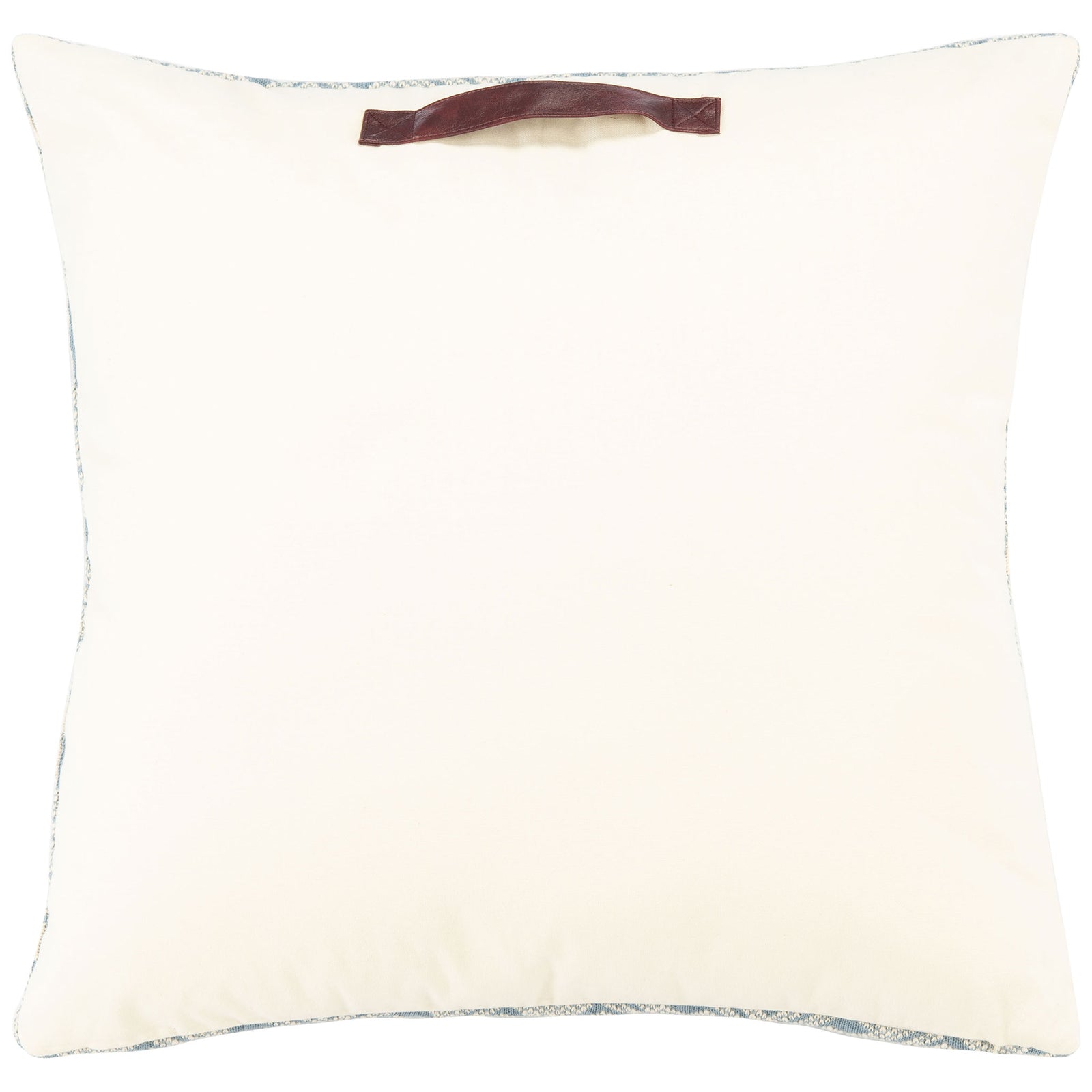 Cream backing with a brown carry handle makes this floor pillow easy to move || FLP3002A || back_studio