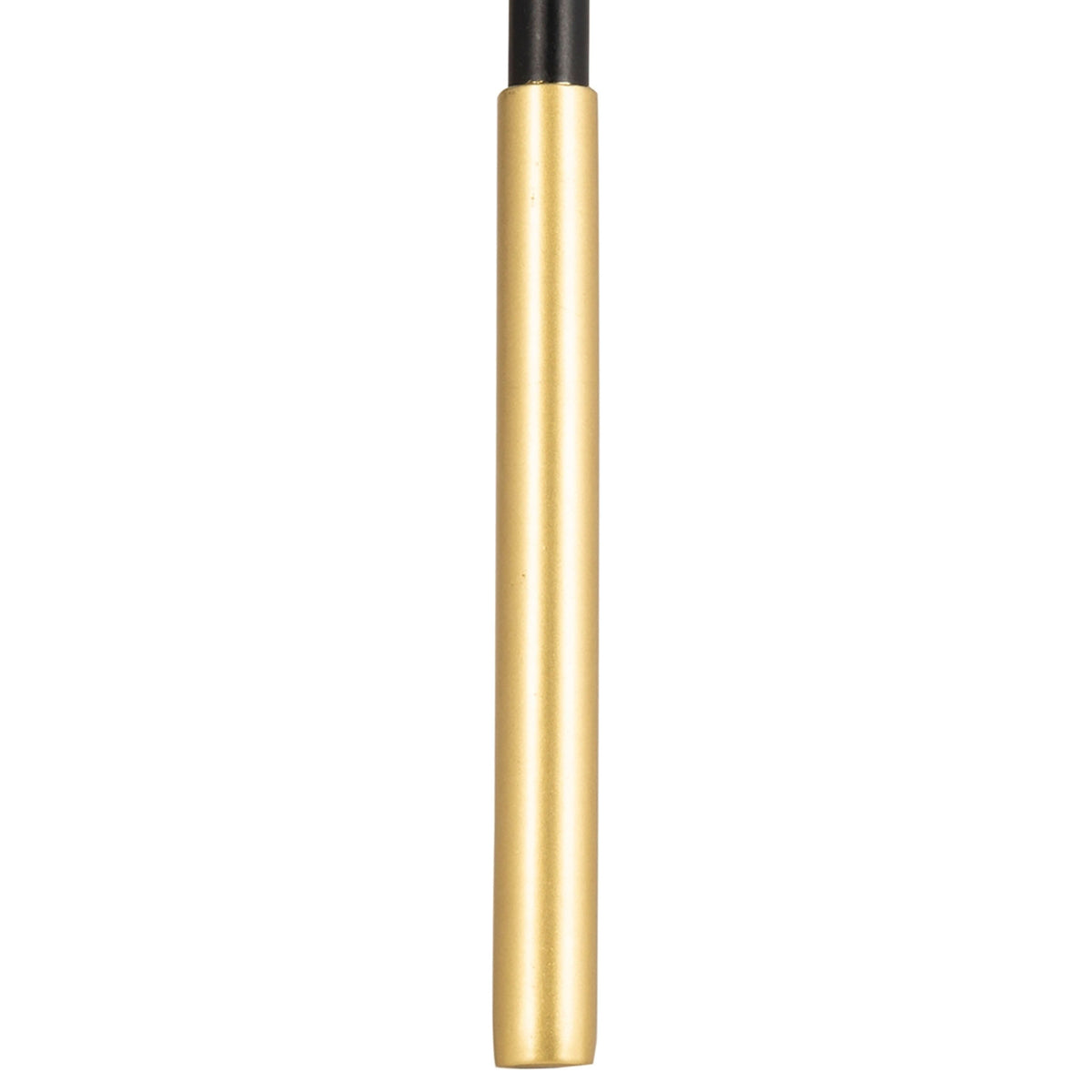 Slender black metal legs finished with gleaming gold-tone caps for an elegant two-tone accent. || FOX4525A || leg_studio
