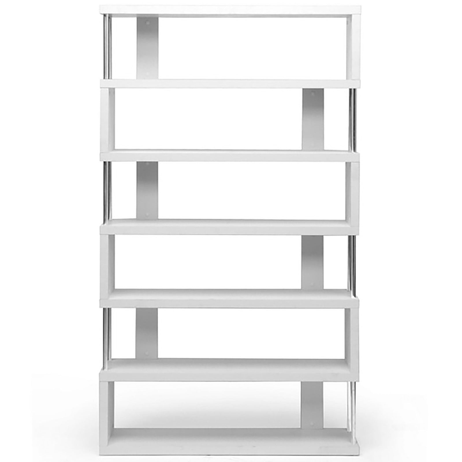 Zhao Bookcase White 6 Tier