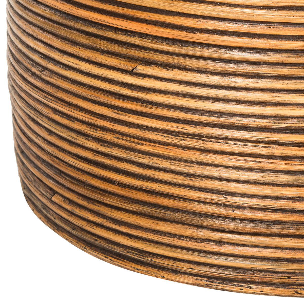 Honey-brown rattan strands show dark accents and a closely woven texture || HAC6501C || detail_studio