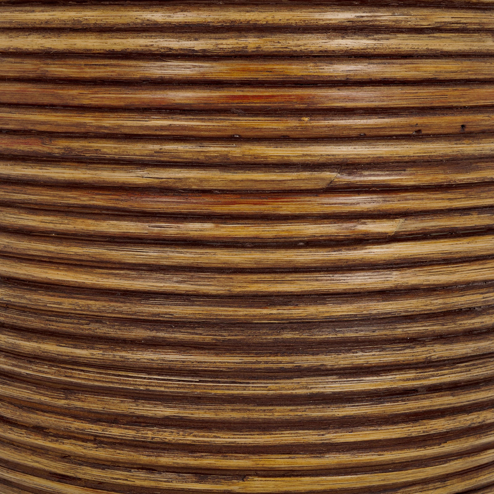 Honey-brown rattan shows rich grain and darker accents along each coil || HAC6503A || swatch_studio