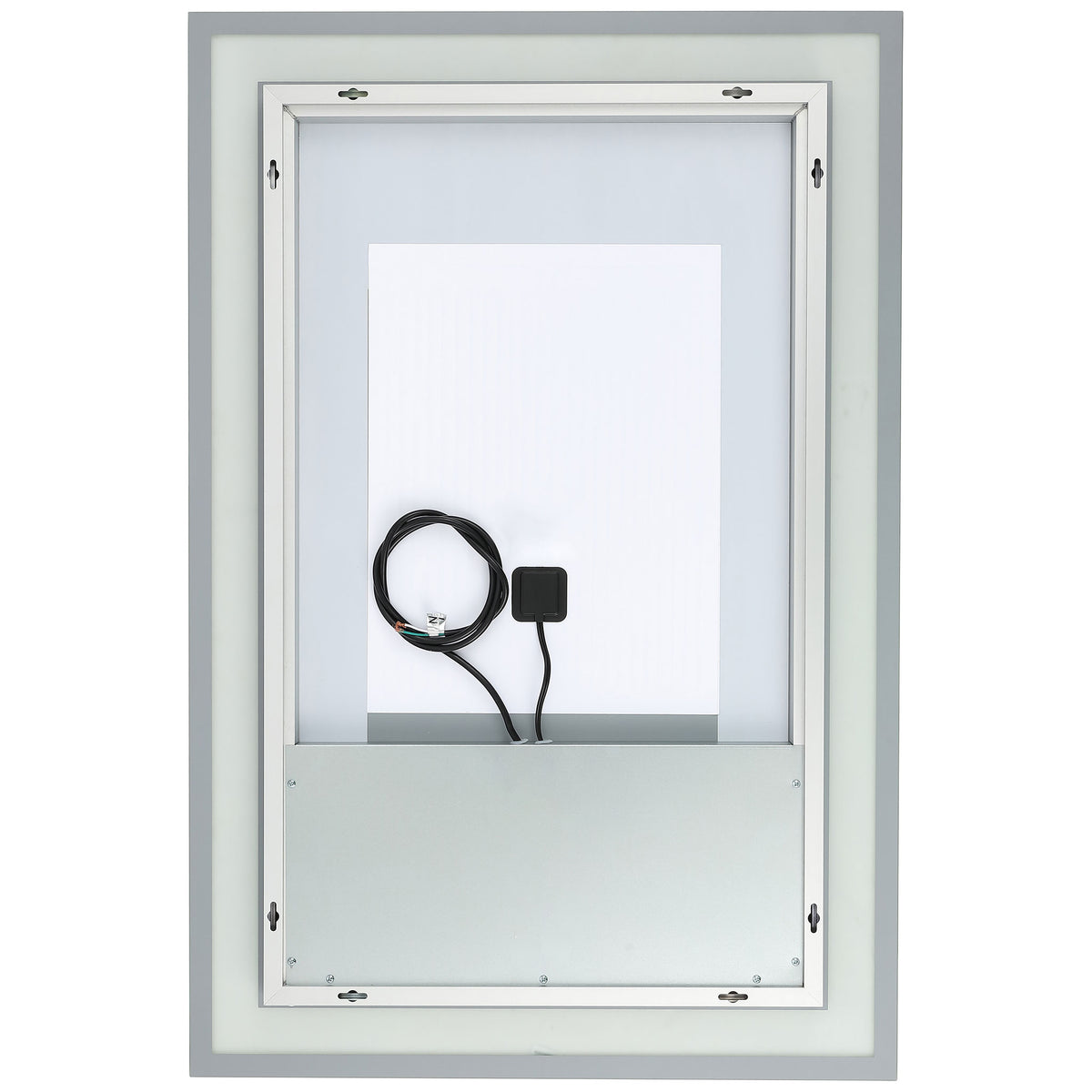 Silver aluminum housing features multiple mounting points and an integrated power lead || LMR1000A || back_studio
