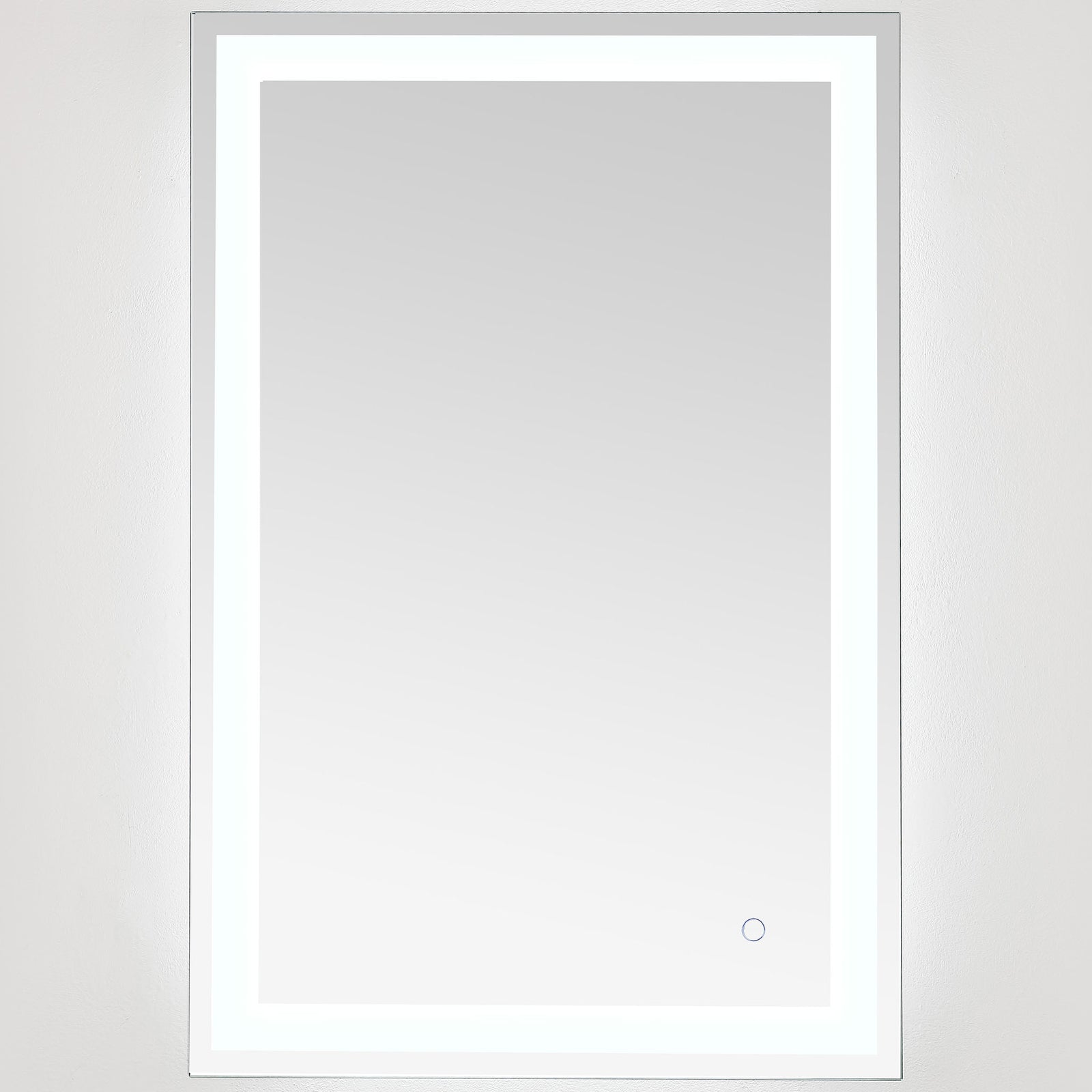 Crisp cool-white LEDs surround the reflective glass for bright, even illumination || LMR1000A || front_on_studio